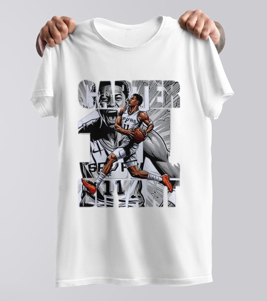 Keldon Johnson Spurs 11 Carter Bryant NBA San Antonio T-Shirt