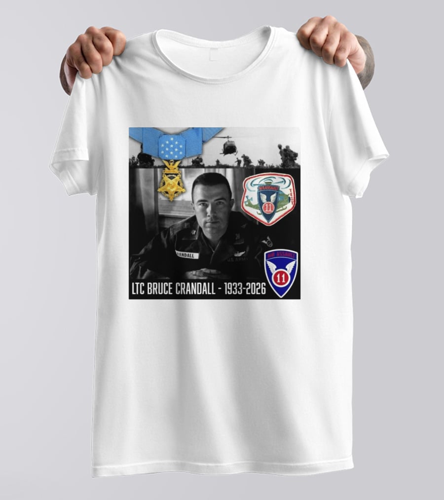 LTC Bruce Crandall Medal Of Honor Air Assault 1933 2026 T-Shirt