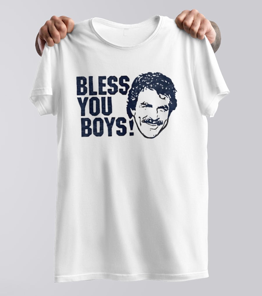 Bless You Boys Tom Selleck Detroit Tigers T-Shirt