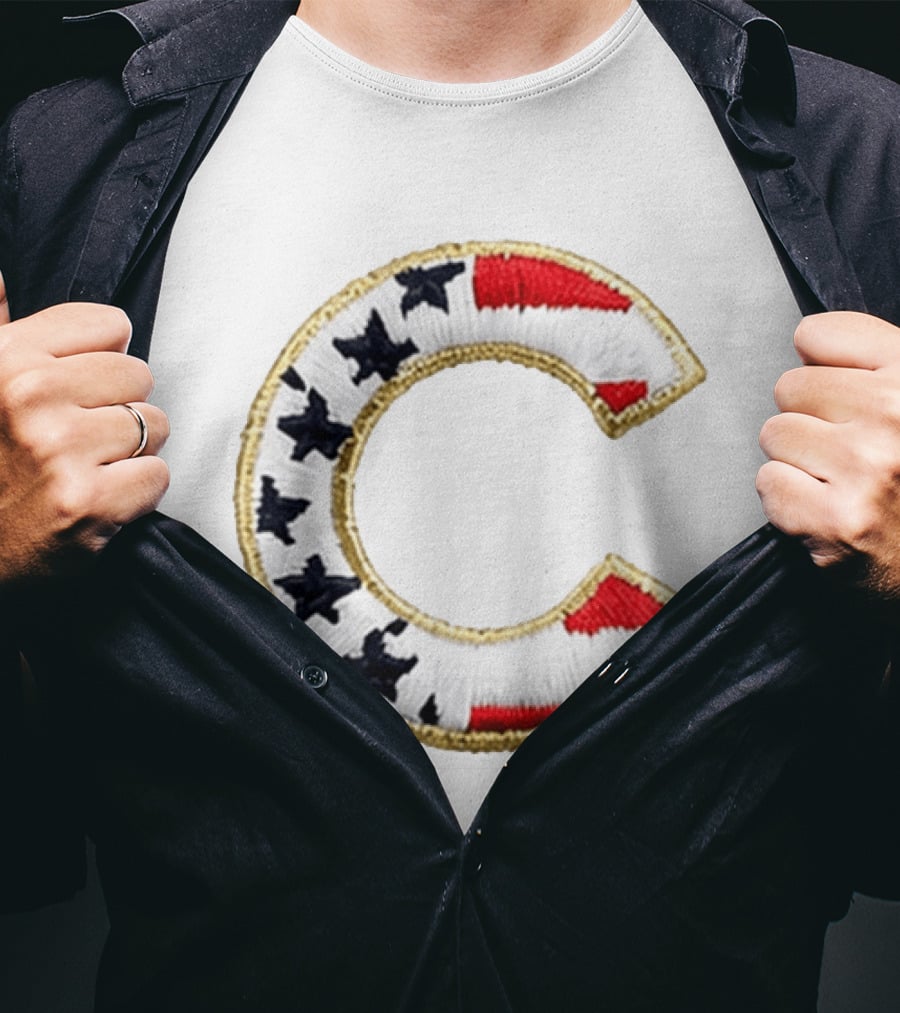 Chicago Cubs America 250th Anniversary Stars And Stripes T-Shirt