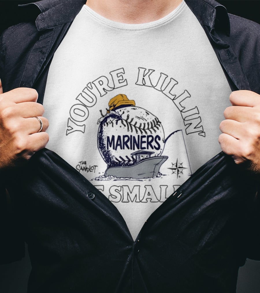 You're Killin' Me Smalls Mariners The Sandlot Baseball Boat Captain Hat T-Shirt