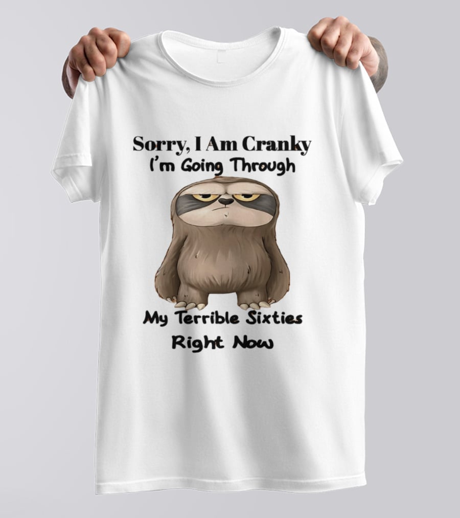 Sorry I Am Cranky I'm Going Through My Terrible Sixties Right Now T-Shirt