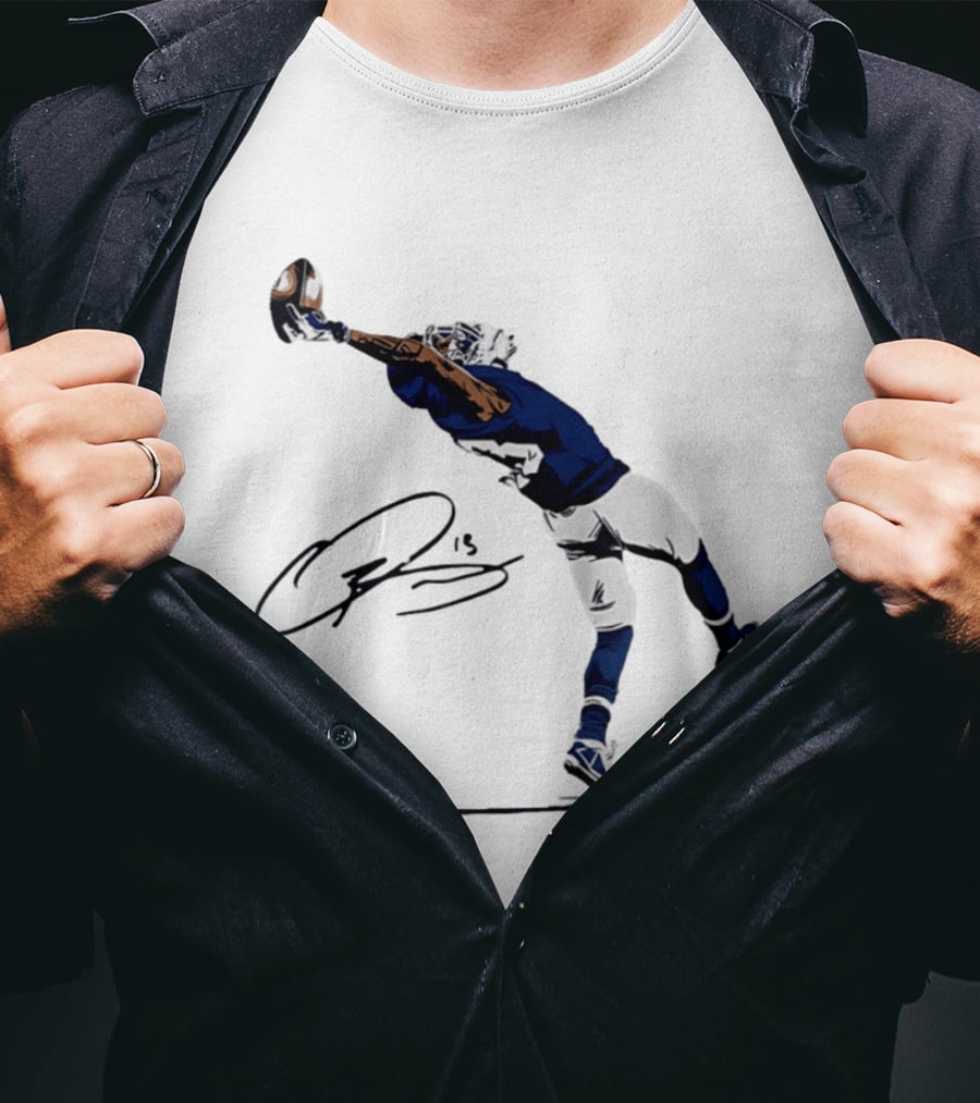 The Catch Odell Beckham Jr. Signature New York Giants Football Moment T-Shirt