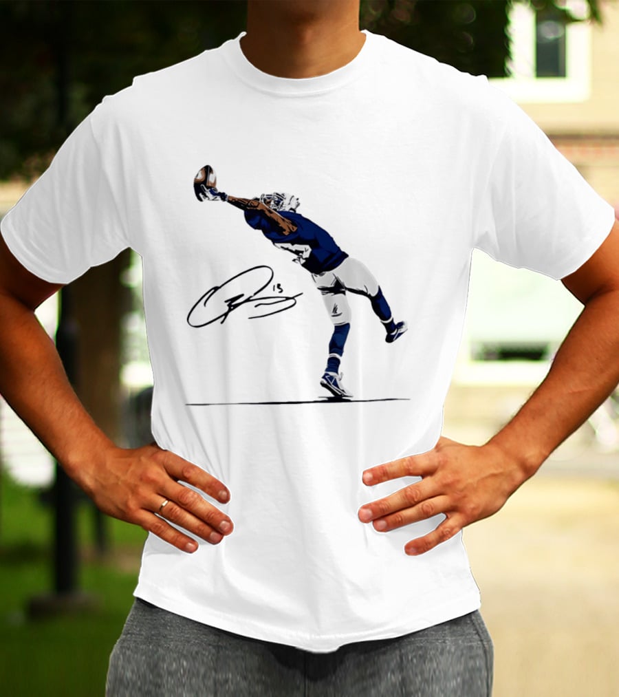 The Catch Odell Beckham Jr. Signature New York Giants Football Moment T-Shirt