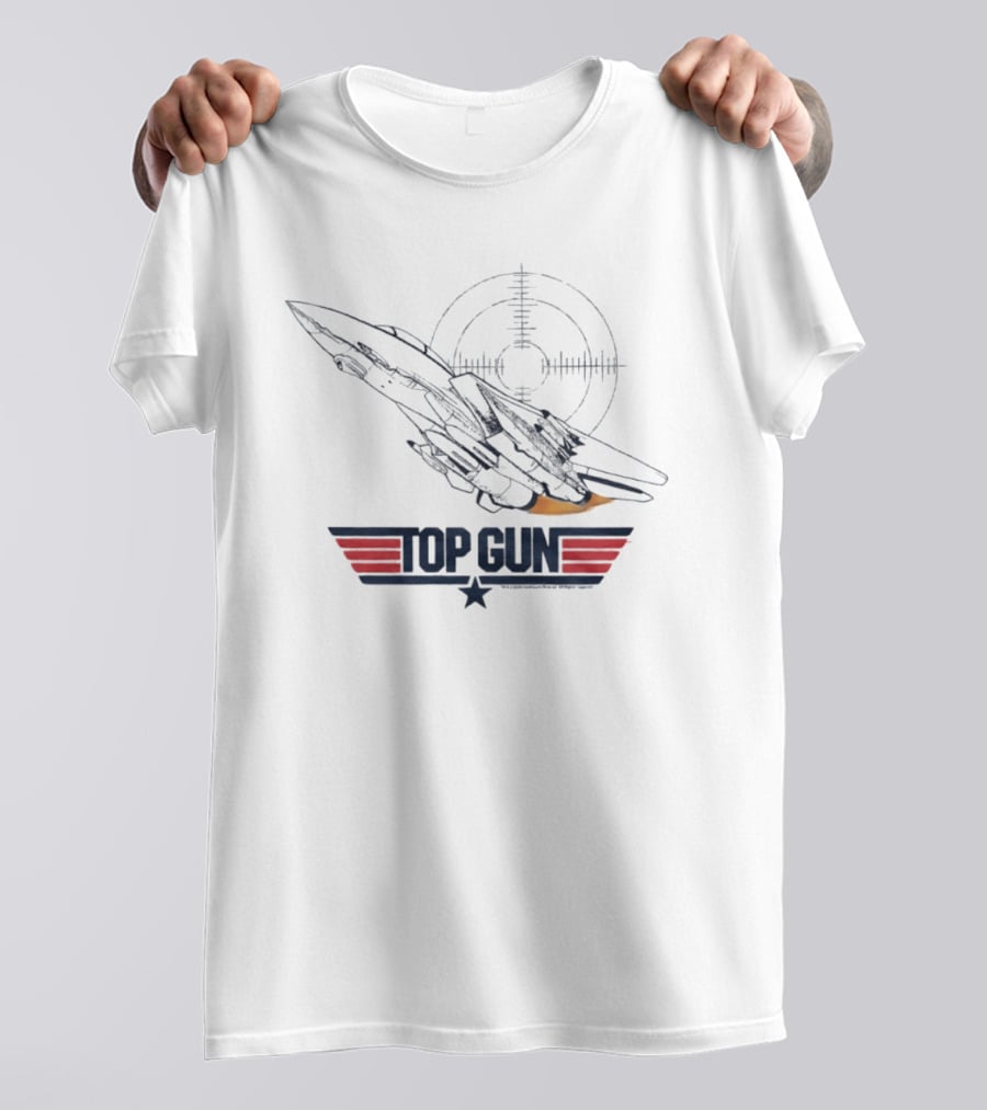 Top Gun F 14 Tomcat Fighter Jet Target T-Shirt