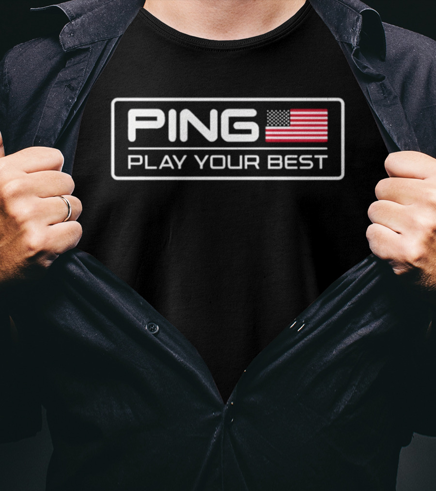 PING American Flag Play Your Best T-Shirt