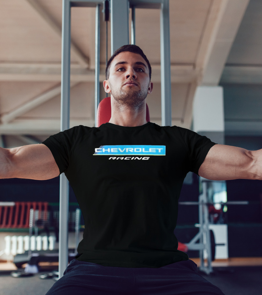 Chevrolet Racing Blue And White T-Shirt