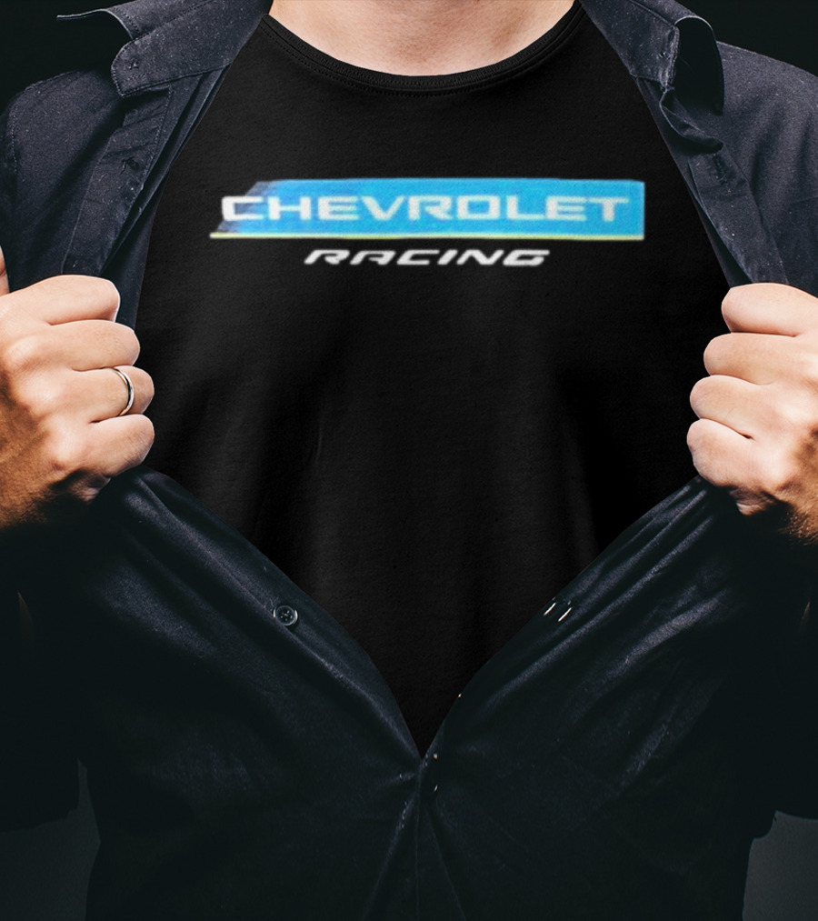 Chevrolet Racing Blue And White T-Shirt