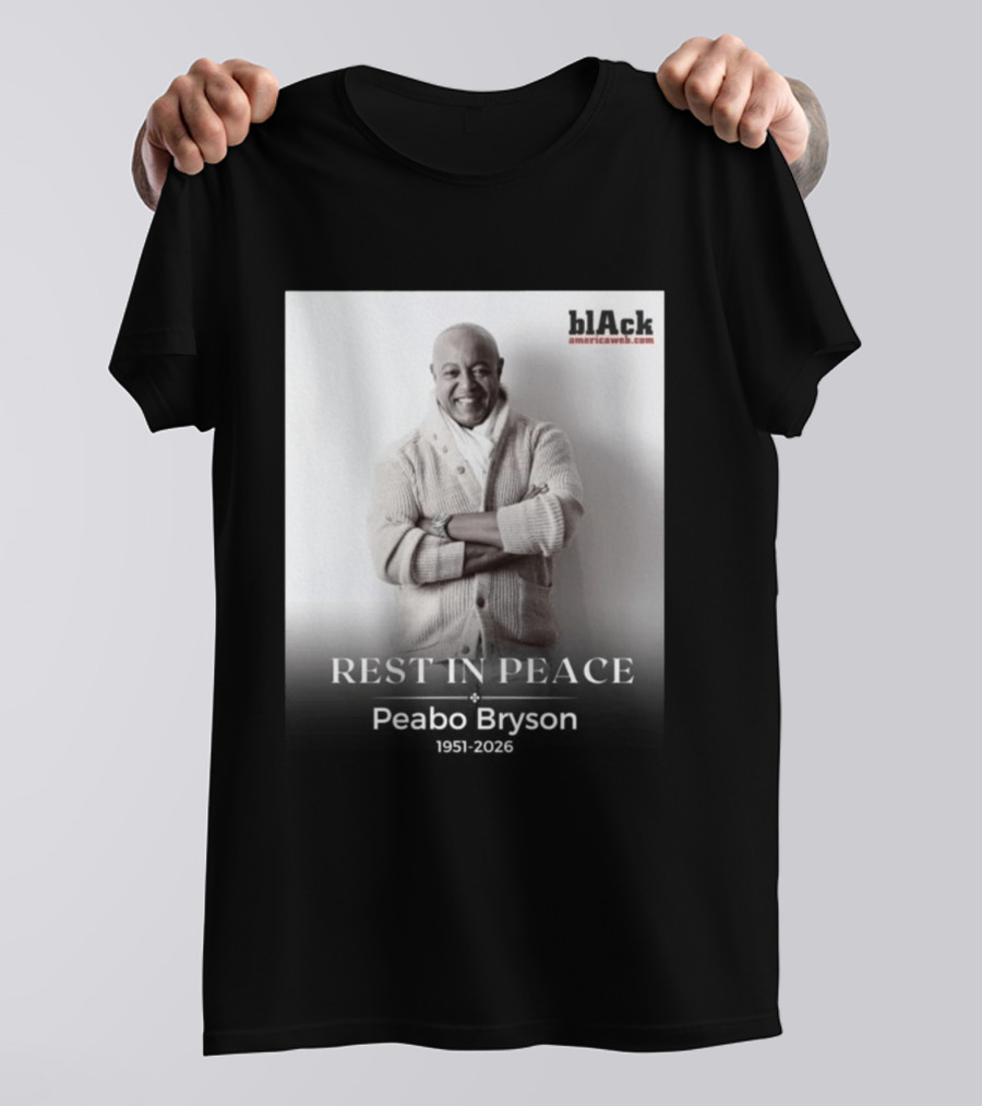 Rest In Peace Peabo Bryson 1951 2026 Black Americaweb T-Shirt
