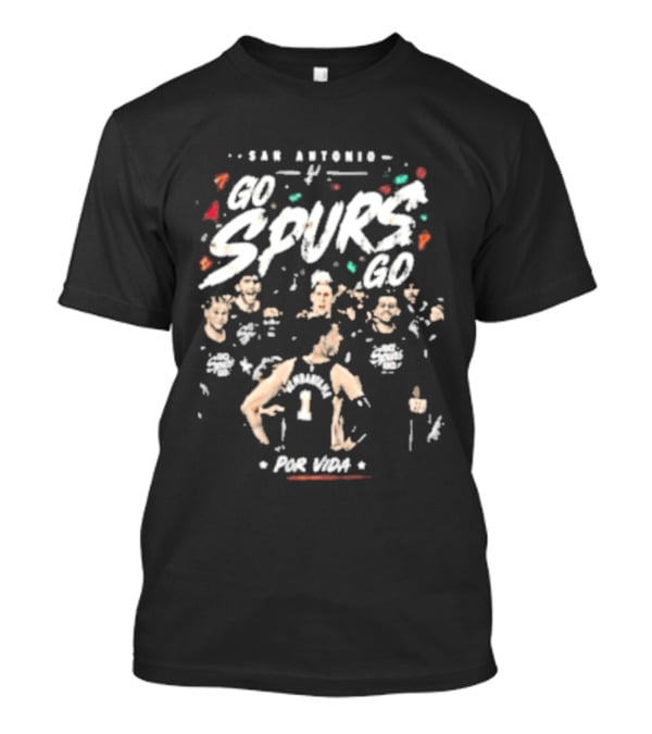 San Antonio Spurs Wembanyama Por Vida Spurs 60 Basketball Team T-Shirt