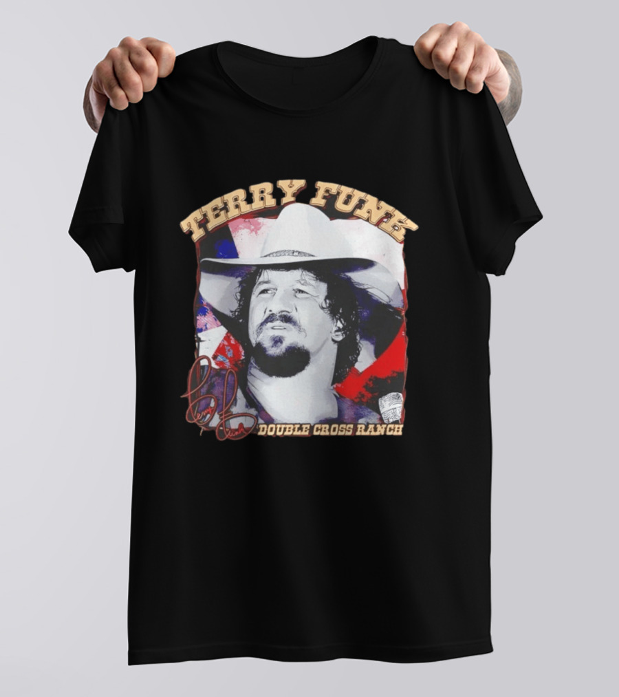 Terry Funk Double Cross Ranch WWE Cowboy T-Shirt
