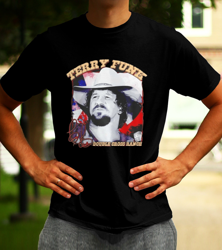 Terry Funk Double Cross Ranch WWE Cowboy T-Shirt