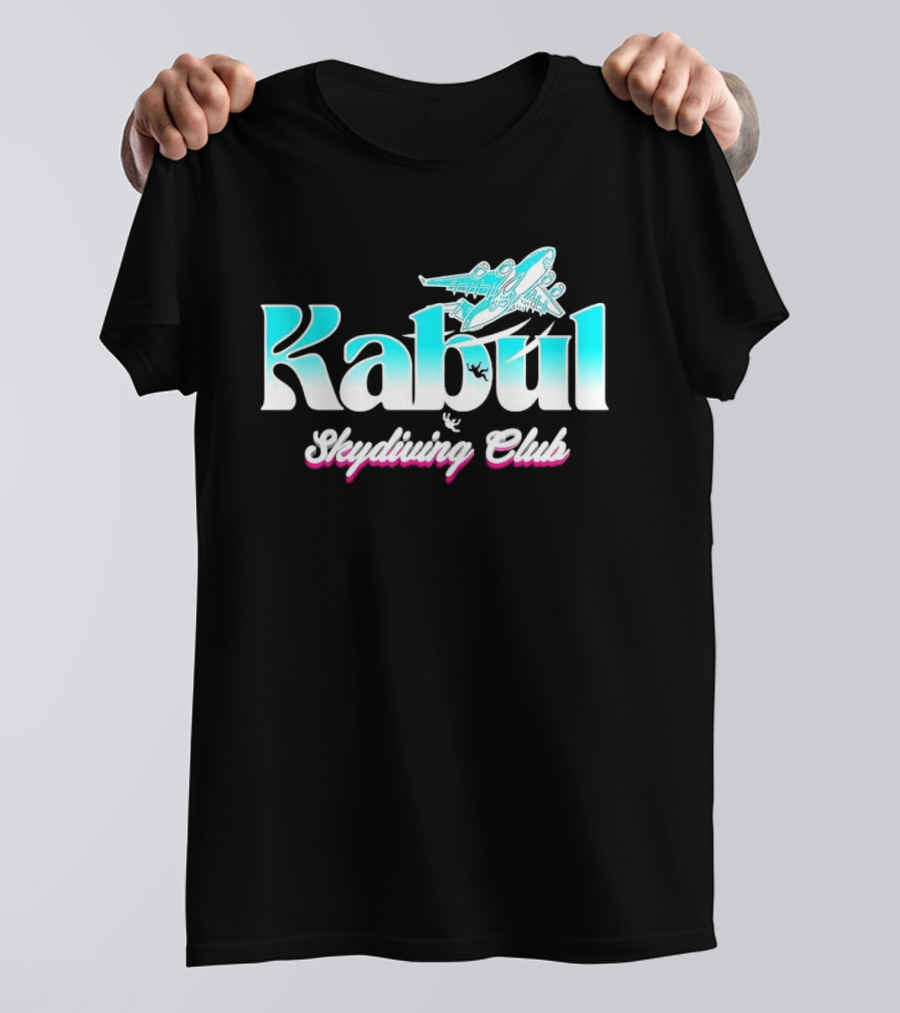 Kabul Skydiving Club Airplane Adventure T-Shirt