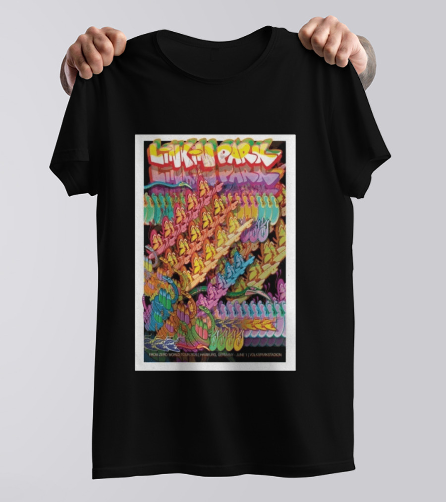 Linkin Park From Zero World Tour 2026 Hamburg Germany June 1 Volksparkstadion T-Shirt