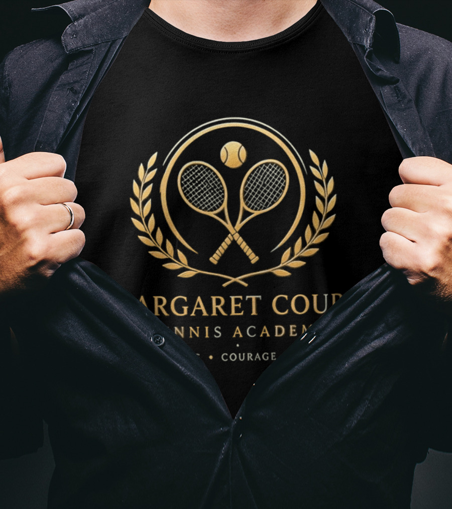 Margaret Court Tennis Academy Boldness Courage Belief T-Shirt