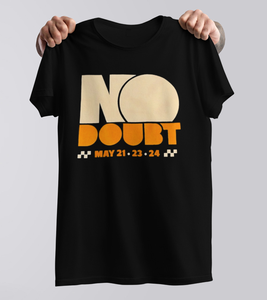 No Doubt Tour May 21 23 24 Checkered T-Shirt
