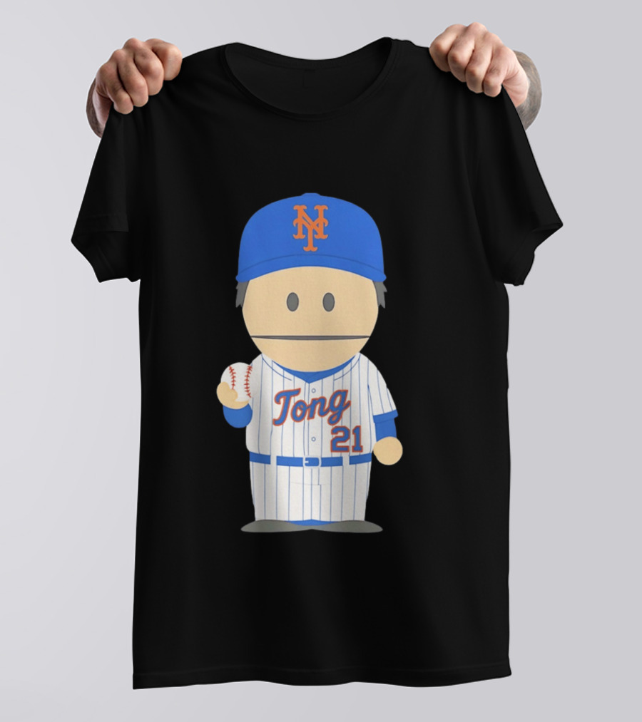 New York Mets Jonah Tong Canadian Canon 21 Baseball T-Shirt
