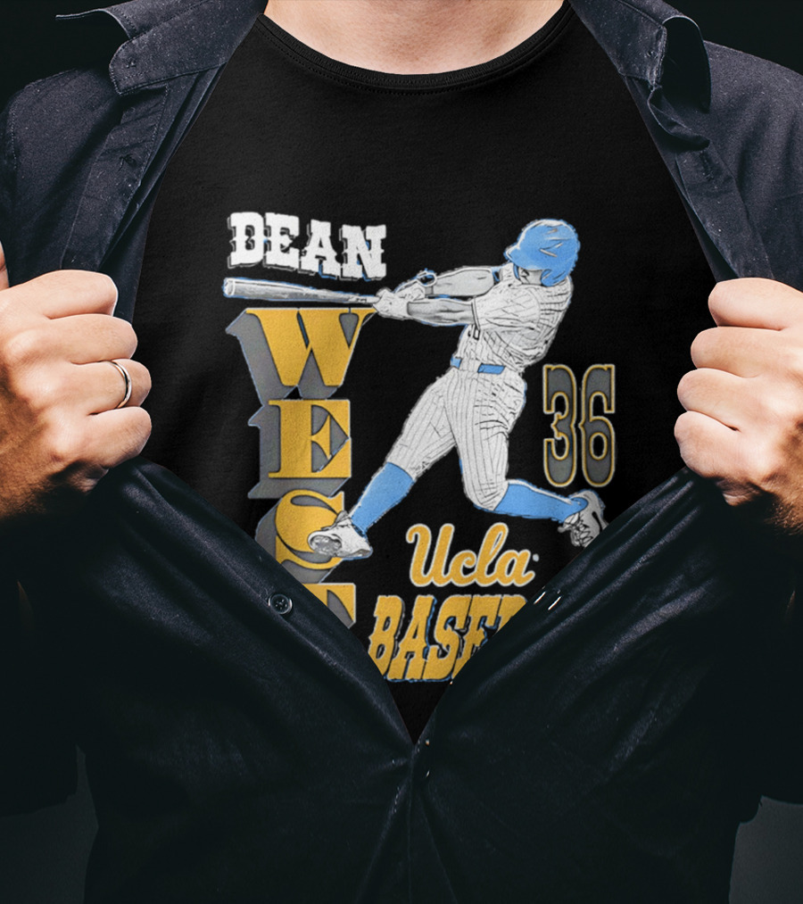 Dean West UCLA Baseball 36 NCAA T-Shirt