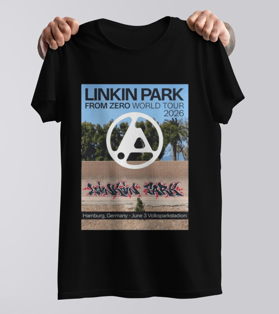 Linkin Park From Zero World Tour 2026 Hamburg Germany June 3 Volksparkstadion T-Shirt
