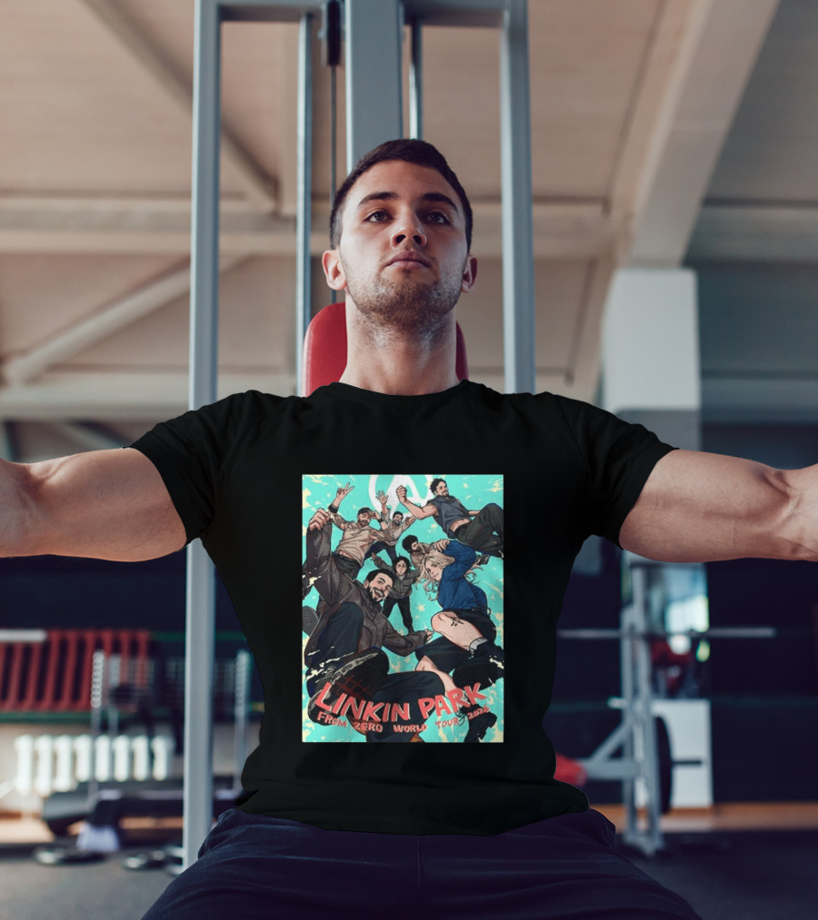 Linkin Park From Zero World Tour 2026 Munich Anime Style Concert T-Shirt