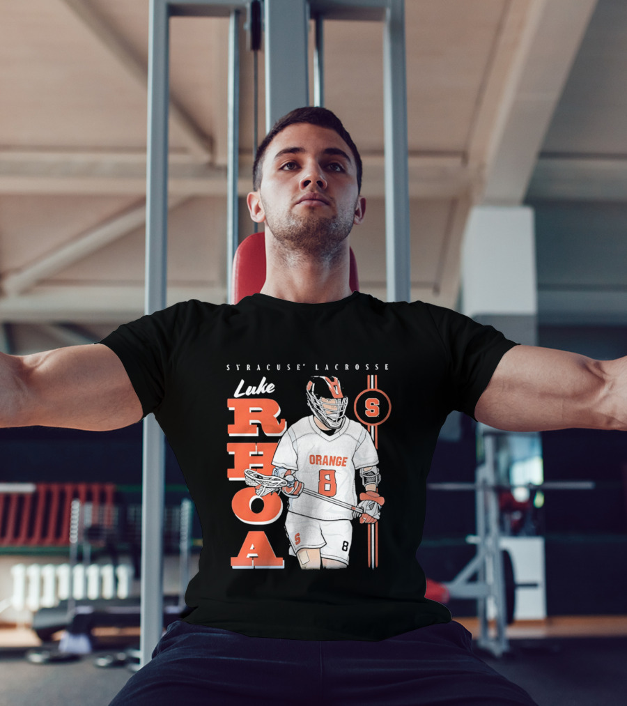 Luke Rhoa Syracuse Lacrosse Orange NCAA 8 T-Shirt
