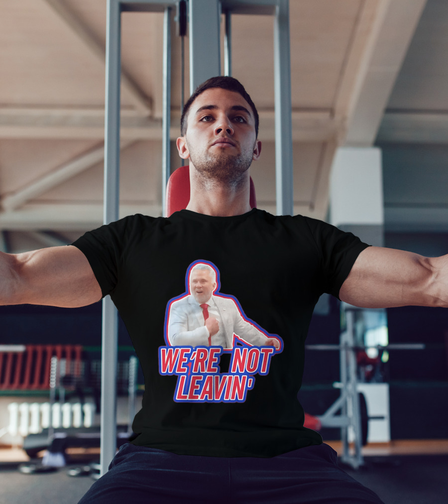 Martin St. Louis We're Not Leavin' Montreal Canadiens T-Shirt