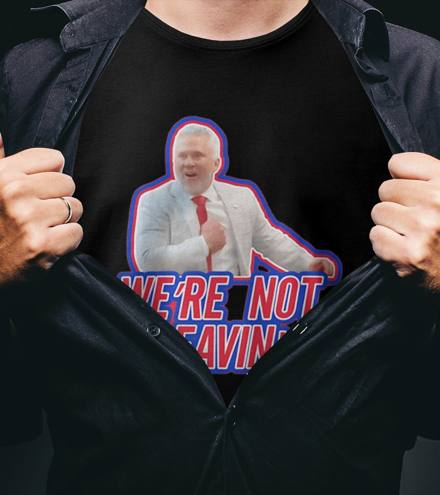 Martin St. Louis We're Not Leavin' Montreal Canadiens T-Shirt
