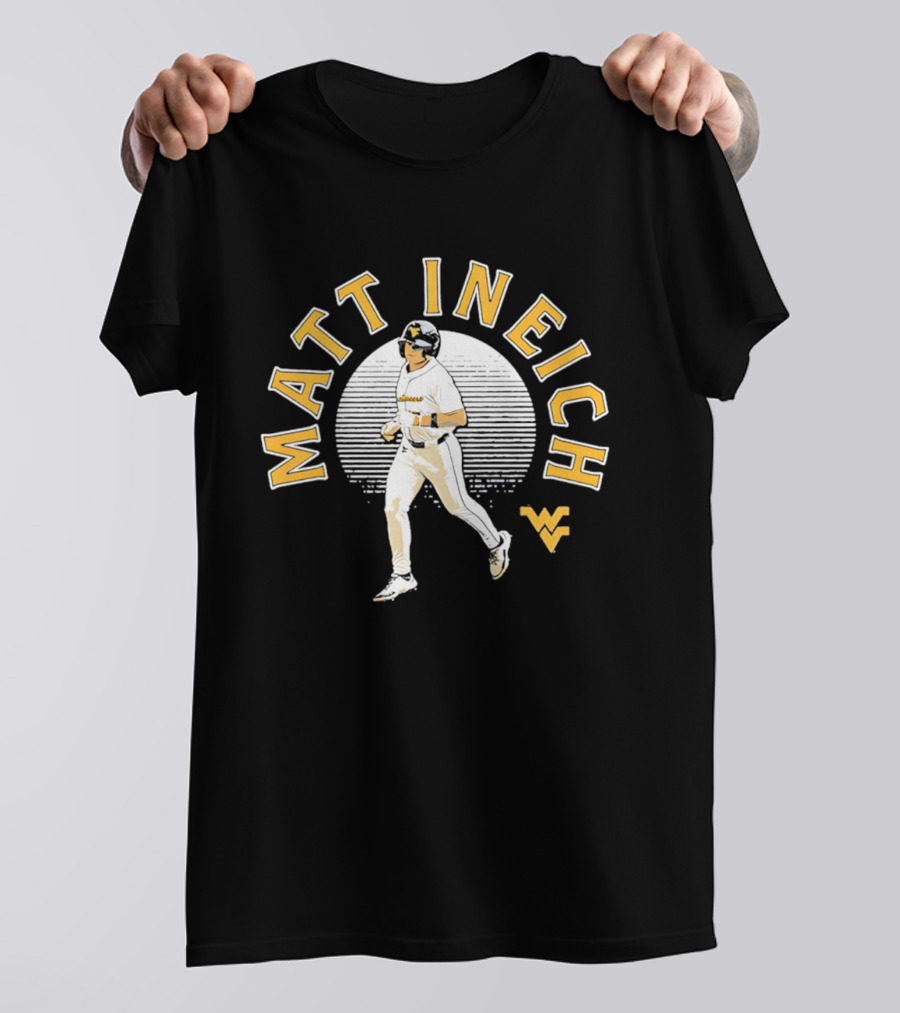 Matt Ineich WV Baseball Player Retro Style Sportsman T-Shirt
