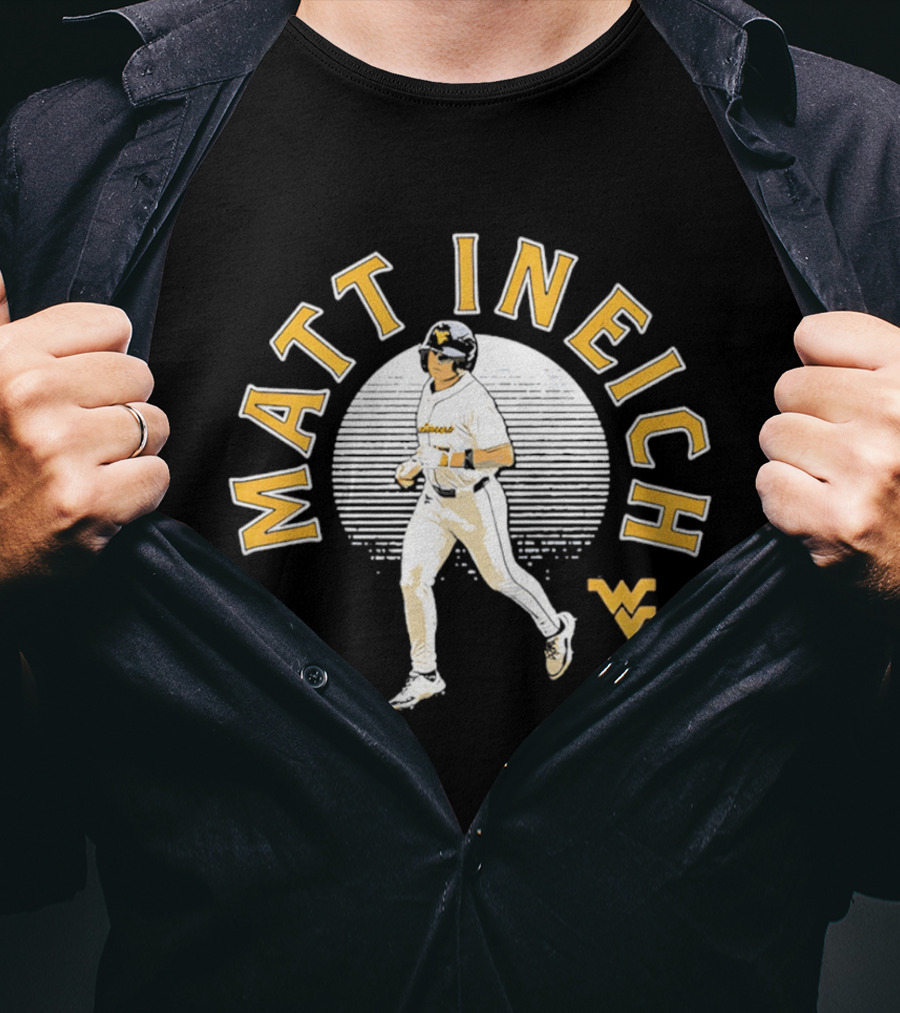 Matt Ineich WV Baseball Player Retro Style Sportsman T-Shirt