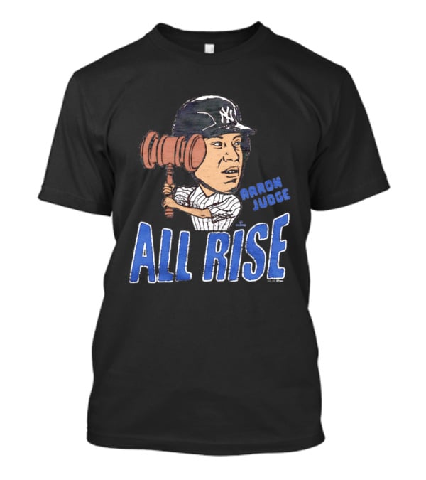 New York Yankees Aaron Judge All Rise Caricature Tri Blend T-Shirt