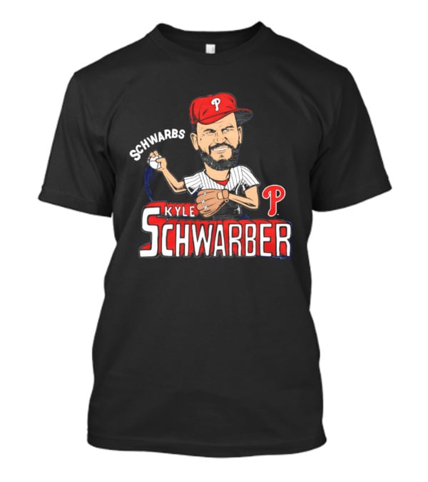 Philadelphia Phillies Kyle Schwarber Caricature Schwarbs Tri Blend T-Shirt
