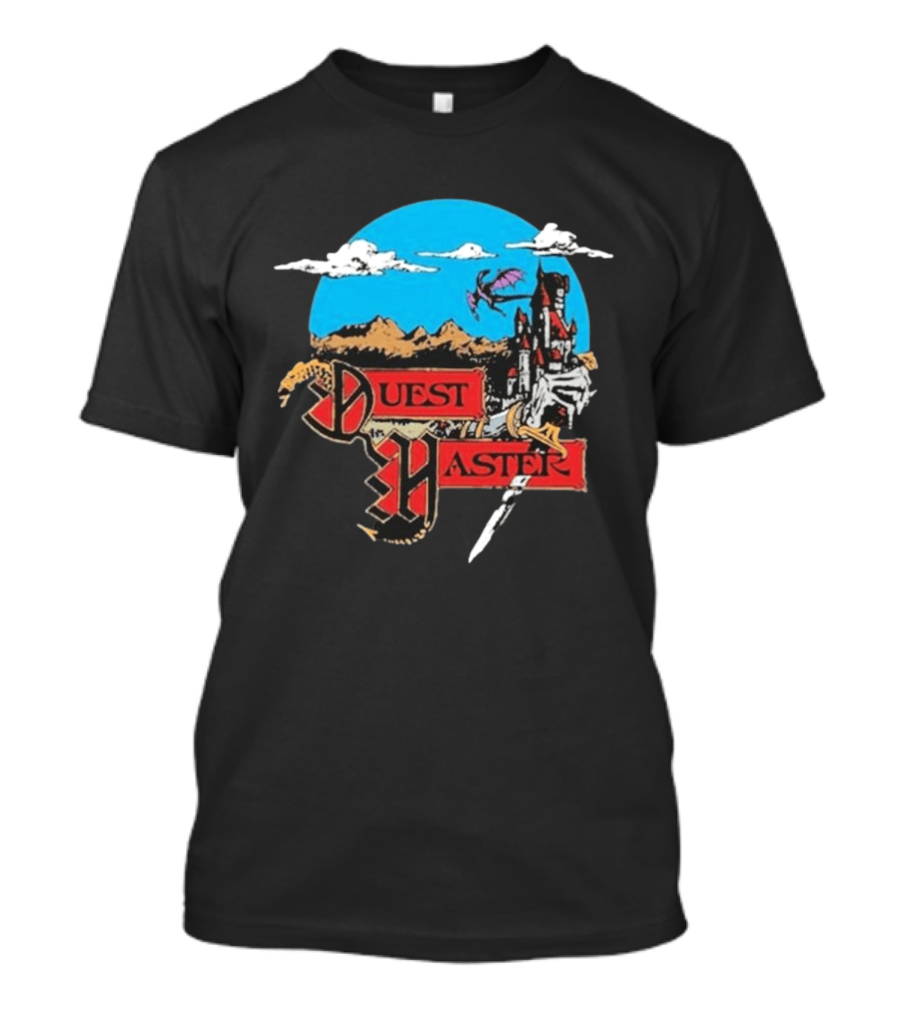 Quest Master High Fantasy Adventure Dragon Castle T-Shirt