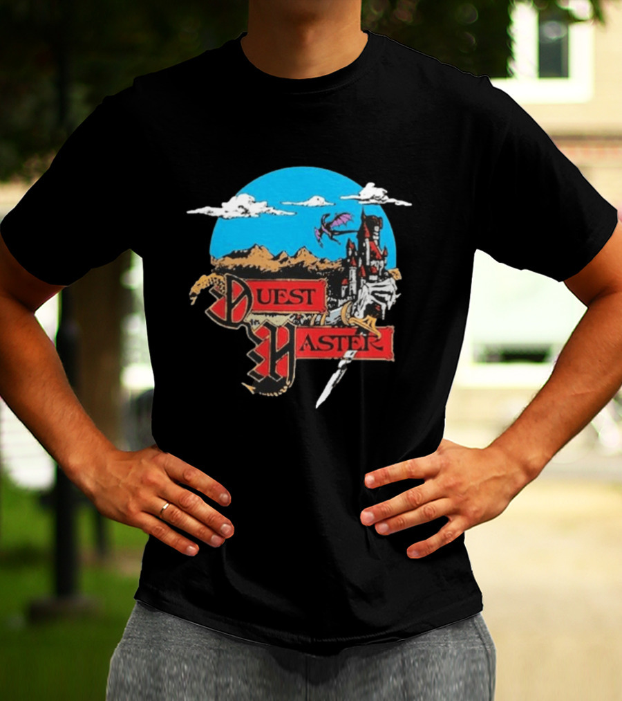 Quest Master High Fantasy Adventure Dragon Castle T-Shirt
