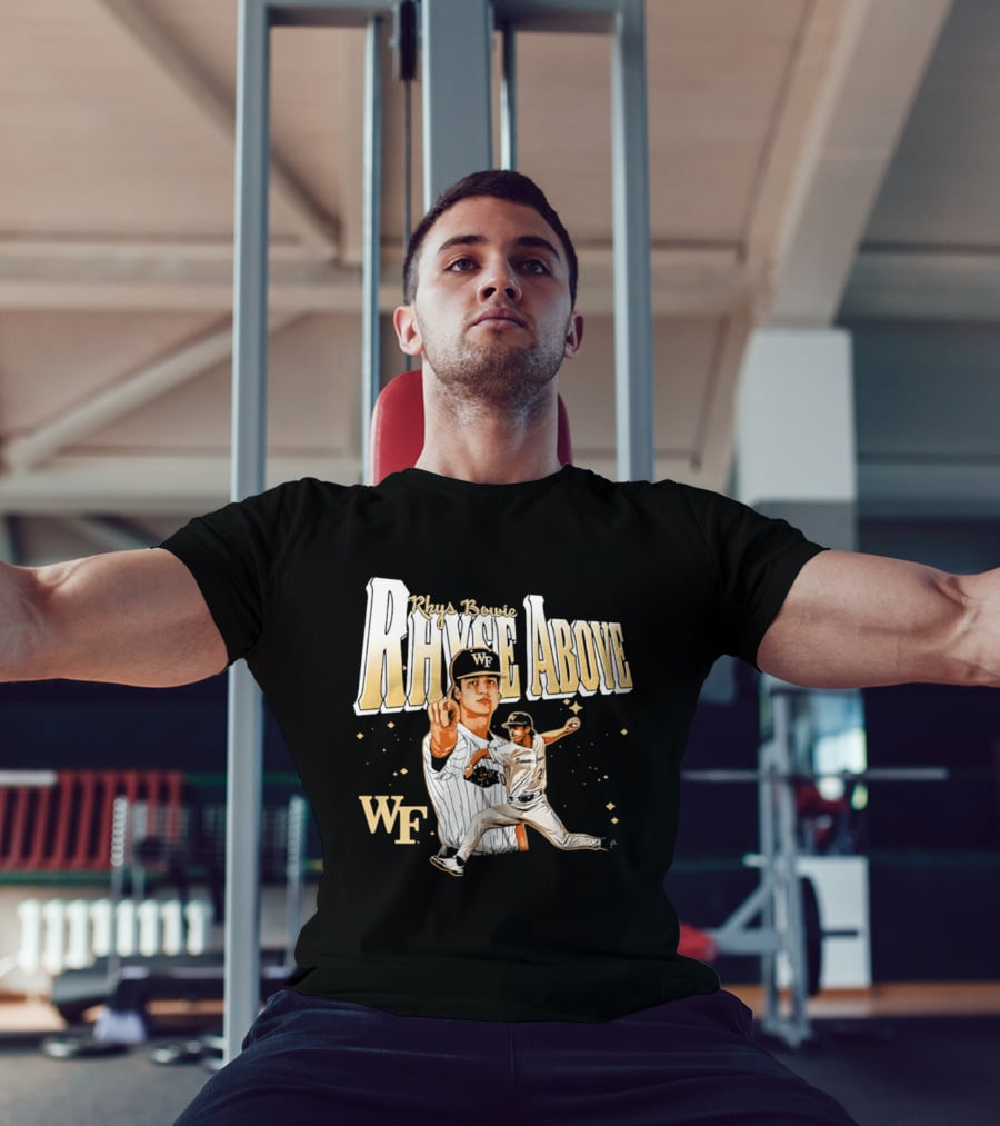 Rhys Bowie Wake Forest WF Baseball Rhys Above T-Shirt