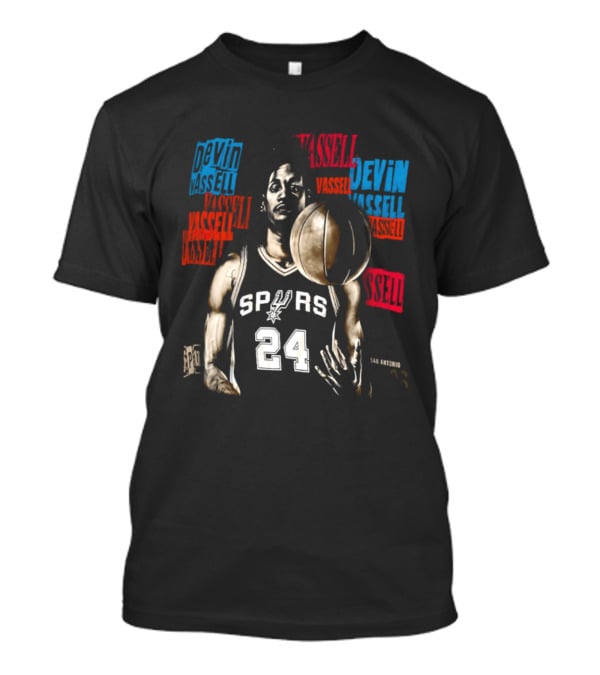 San Antonio Spurs Devin Vassell Number 24 Basketball Player T-Shirt