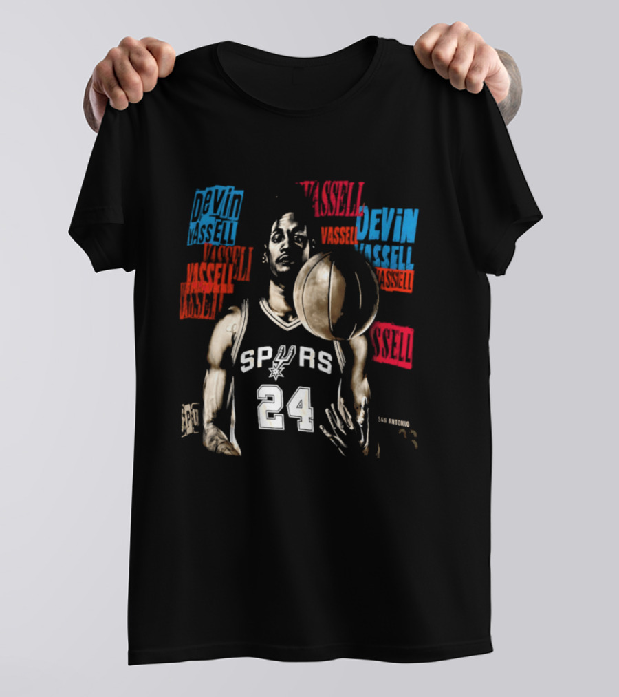 San Antonio Spurs Devin Vassell Number 24 Basketball Player T-Shirt