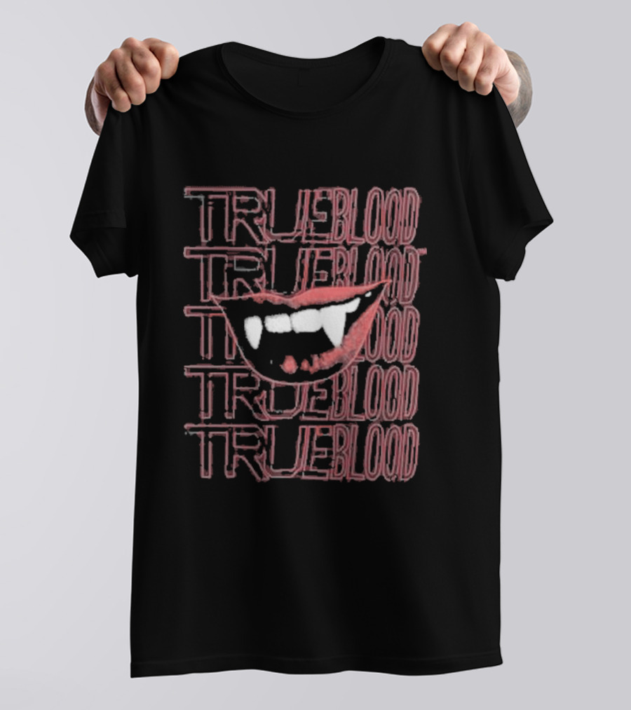 True Blood Vampire Fangs High Waisted Style Collection T-Shirt