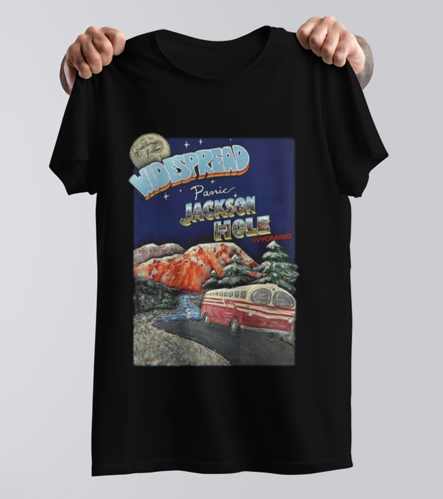 Greetings From Widespread Panic Jackson Hole Wyoming July 5 2026 Show Announce T-Shirt