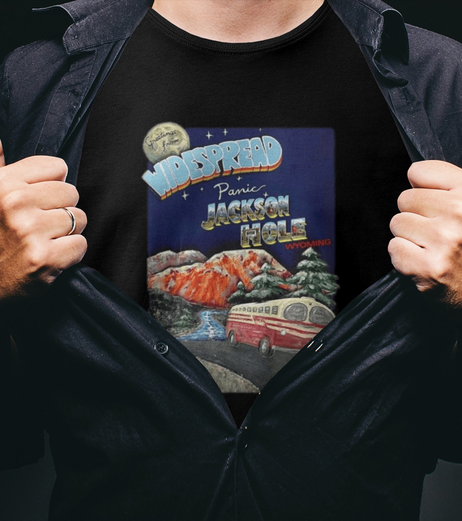 Greetings From Widespread Panic Jackson Hole Wyoming July 5 2026 Show Announce T-Shirt