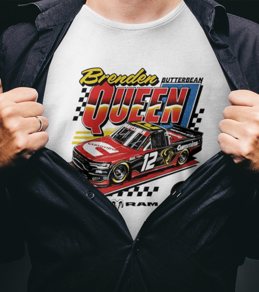 Brenden Queen Butterbean Kaulig Racing Craftsman Cummins Truck 12 RAM T-Shirt