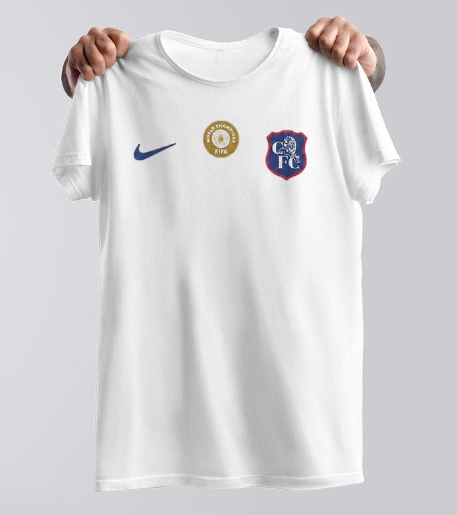 Chelsea 2026 27 FIFA World Champions CFC Nike White Away Kit T-Shirt