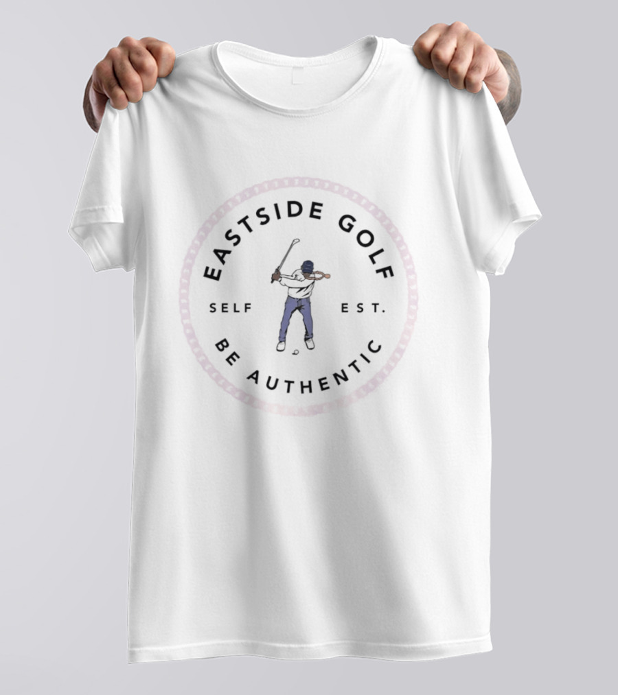 Eastside Golf Be Authentic Self Est Casual Minimalist Concept T-Shirt