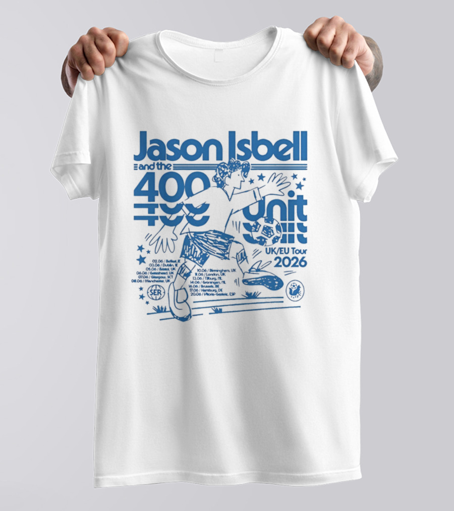 Jason Isbell 400 Unit Live June 2026 Southeastern Records UK EU Tour T-Shirt