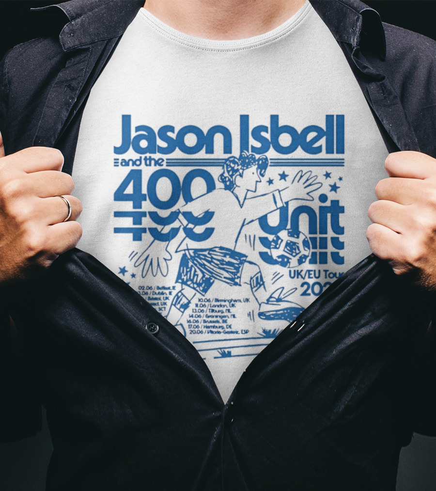 Jason Isbell 400 Unit Live June 2026 Southeastern Records UK EU Tour T-Shirt