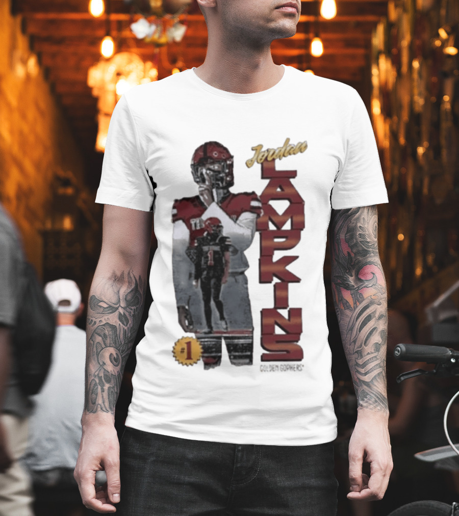 Jordan Lampkins 1 Minnesota Golden Gophers Football Player T-Shirt