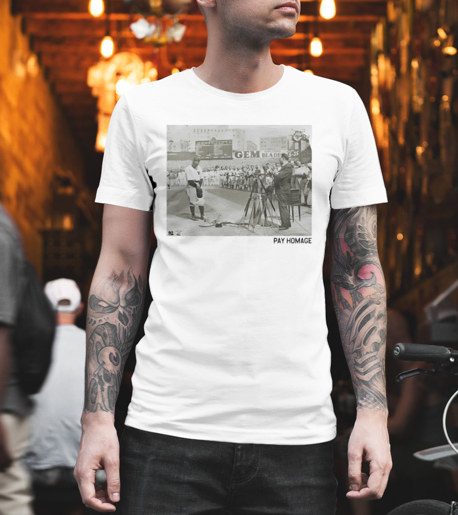 Lou Gehrig New York Yankees Yankee Stadium Farewell Address July 4th Iconic Moment T-Shirt