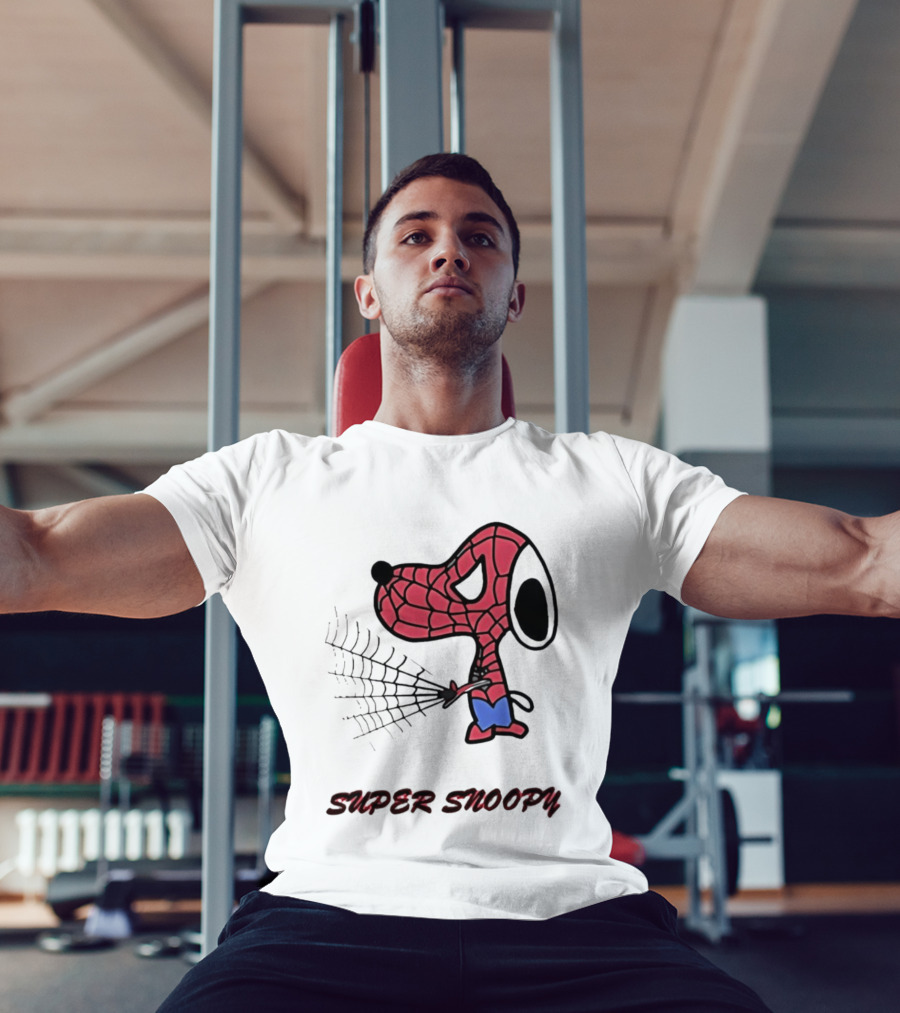 Super Snoopy Spider Man Mashup Pop Culture T-Shirt