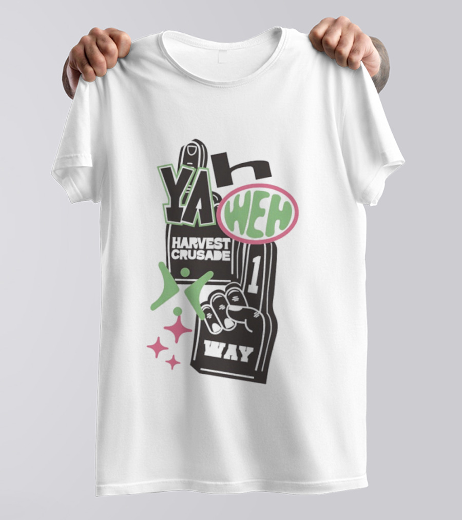 Yahweh Foam Finger Harvest Crusade One Way T-Shirt