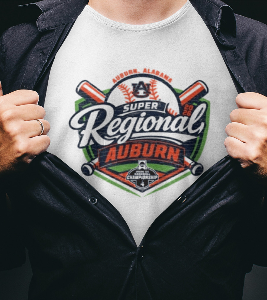 Auburn Baseball Tigers 2026 Regional Competition Event T-Shirt