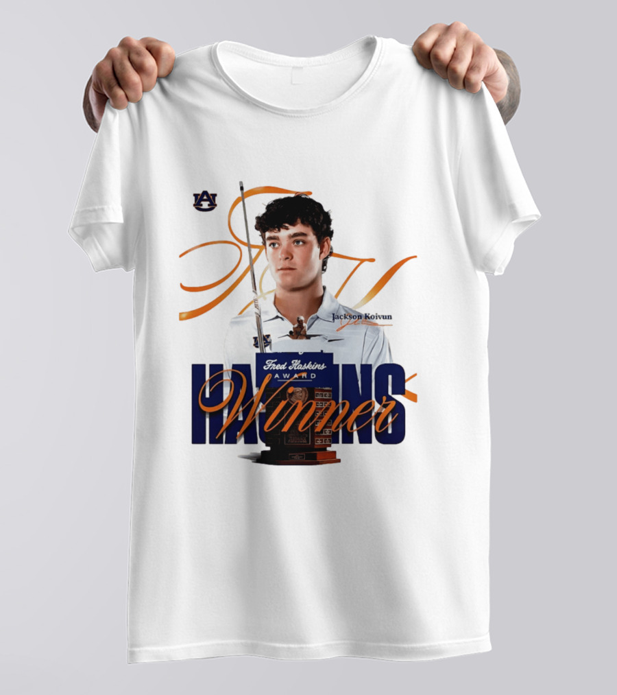 Auburn University Jackson Koivun Fred Haskins Award Winner Golf T-Shirt